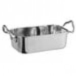 Vollrath 59770 17.5 oz. Rectangular Mini Stainless Steel Roasting Pan with Handles