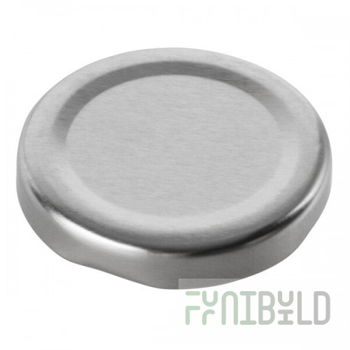 Acopa Silver Milk Bottle Lid - 12/Pack