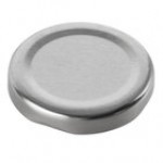 Acopa Silver Milk Bottle Lid - 12/Pack Acopa Silver Milk Bottle Lid - 12/Pack