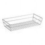 American Metalcraft GCRC1362 Chrome Grid Rectangular Basket - 13