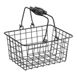 American Metalcraft RBHB975 Black Tabletop Market Basket - 9