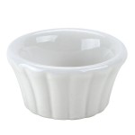 Hall China from Steelite International HL8280ABWA Bright White 1 oz. Flared China Ramekin - 72/Case