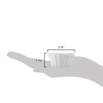 Hall China from Steelite International HL8280ABWA Bright White 1 oz. Flared China Ramekin - 72/Case