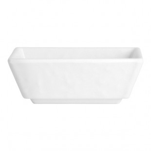 Creations Cali from Steelite International 2 oz. White Melamine Rectangular Dish - 24/Case Creations Cali from Steelite International 2 oz. White Melamine Rectangular Dish - 24/Case