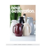 Service Ideas New Generation 33.8 oz. Burgundy ABS Plastic Insulated Coffee Carafe / Server NG101BU