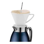 Cilio Venezia 34 oz. Stainless Steel Navy Blue Insulated Carafe / Server C543902 Cilio Venezia 34 oz. Stainless Steel Navy Blue Insulated Carafe / Server C543902
