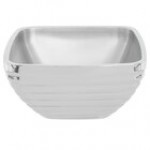 Vollrath 4763515 Double Wall Square Beehive 5.2 Qt. Serving Bowl - Dazzle Red