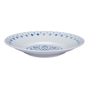 RAK Porcelain Provence 39 oz. Blue Round Angled Deep Porcelain Pasta Bowl - 6/Case RAK Porcelain Provence 39 oz. Blue Round Angled Deep Porcelain Pasta Bowl - 6/Case