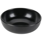 Hall China from Steelite International HL305590AFCA Foundry 38 oz. Black China Medium Bistro Bowl - 12/Case