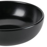 Hall China from Steelite International HL305590AFCA Foundry 38 oz. Black China Medium Bistro Bowl - 12/Case