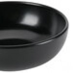 Hall China from Steelite International HL305590AFCA Foundry 38 oz. Black China Medium Bistro Bowl - 12/Case