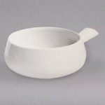 Hall China from Steelite International HL305590AFCA Foundry 38 oz. Black China Medium Bistro Bowl - 12/Case