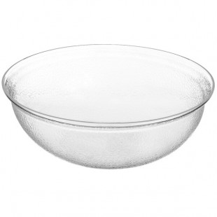 Carlisle 15 Qt. Clear Pebbled Acrylic Serving/Salad Bowl Carlisle 15 Qt. Clear Pebbled Acrylic Serving/Salad Bowl