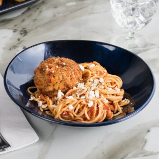 GET Cosmo 1.3 Qt. Blue Melamine Irregular Round Bowl - 12/Case GET Cosmo 1.3 Qt. Blue Melamine Irregular Round Bowl - 12/Case
