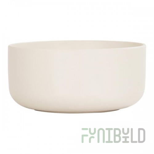 Cal-Mil Oslo 72 oz. Ivory Round Melamine Serving Bowl