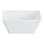 Acopa Rittenhouse 215 oz. Square White Melamine Bowl - 6/Case