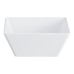 Acopa Rittenhouse 215 oz. Square White Melamine Bowl - 6/Case