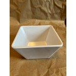 Acopa Rittenhouse 215 oz. Square White Melamine Bowl - 6/Case