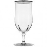 10 Strawberry Street Windsor 16 oz. Silver Band Water Goblet - 4/Pack 10 Strawberry Street Windsor 16 oz. Silver Band Water Goblet - 4/Pack