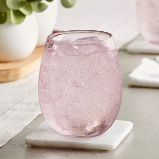 Acopa Pangea 15 oz. Mauve Stemless Wine Glass - 12/Case