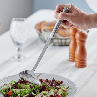 Choice 1 oz. Hollow Stainless Steel Handle Pour Spout Ladle