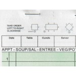 Choice 1 Part Green and White Guest Check with Beverage Lines and Bottom Guest Receipt - 50/Case Choice 1 Part Green and White Guest Check with Beverage Lines and Bottom Guest Receipt - 50/Case
