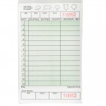 Choice 1 Part Green and White Guest Check with Beverage Lines and Bottom Guest Receipt - 50/Case Choice 1 Part Green and White Guest Check with Beverage Lines and Bottom Guest Receipt - 50/Case