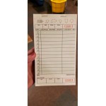Choice 1 Part Green and White Guest Check with Beverage Lines and Bottom Guest Receipt - 50/Case Choice 1 Part Green and White Guest Check with Beverage Lines and Bottom Guest Receipt - 50/Case