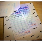 Choice 1 Part Green and White Guest Check with Beverage Lines and Bottom Guest Receipt - 50/Case Choice 1 Part Green and White Guest Check with Beverage Lines and Bottom Guest Receipt - 50/Case