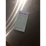 Choice 1 Part Green and White Guest Check with Beverage Lines and Bottom Guest Receipt - 50/Case Choice 1 Part Green and White Guest Check with Beverage Lines and Bottom Guest Receipt - 50/Case