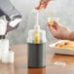 Steril-Sil 30 oz. Gray Condiment Dispenser Kit with 1 oz. Pump and Dome Top Lid