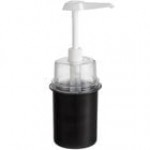 Steril-Sil 30 oz. Gray Condiment Dispenser Kit with 1 oz. Pump and Dome Top Lid
