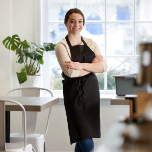 Choice Black Customization Poly-Cotton Basic Bib Apron - 34 Choice Black Customization Poly-Cotton Basic Bib Apron - 34