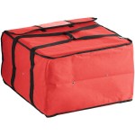 Choice Customizable Insulated Pizza Delivery Bag Red Nylon 20 1/2 Choice Customizable Insulated Pizza Delivery Bag Red Nylon 20 1/2