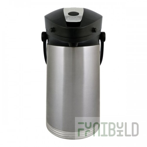 Service Ideas ErgoServ® 2.5 Liter Stainless Steel Lined Commercial Airpot with Lever 10-00181-000