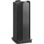 Choice Black 4-Section Revolving Cup and Lid Organizer