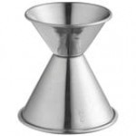 Acopa 1 oz. & 2 oz. Black Classic Jigger Acopa 1 oz. & 2 oz. Black Classic Jigger