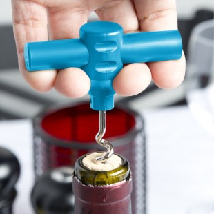 Franmara Turquoise Customizable Plastic Pocket Corkscrew 3008-10