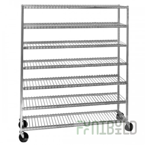 Channel 568 7 Shelf Mobile Aluminum Cooling Rack