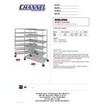 Channel 568 7 Shelf Mobile Aluminum Cooling Rack