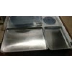Vollrath 5220 Wear-Ever Aluminum Bun/Sheet Pan - 1/4 Size, 16 Gauge, Curled Rim, 9 1/2 Vollrath 5220 Wear-Ever Aluminum Bun/Sheet Pan - 1/4 Size, 16 Gauge, Curled Rim, 9 1/2