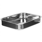 Vollrath 49434 Miramar® Display 2.8 Qt. Tri-Ply Stainless Steel Roasting Pan - 11 5/8