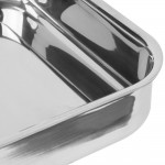 Vollrath 49434 Miramar® Display 2.8 Qt. Tri-Ply Stainless Steel Roasting Pan - 11 5/8
