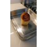 Vollrath 49434 Miramar® Display 2.8 Qt. Tri-Ply Stainless Steel Roasting Pan - 11 5/8