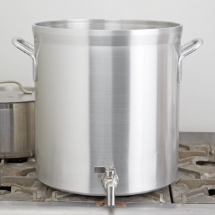 Vollrath 68641 Wear-Ever Classic Select 40 Qt. Heavy Duty Aluminum Stock Pot with Faucet
