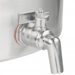Vollrath 68641 Wear-Ever Classic Select 40 Qt. Heavy Duty Aluminum Stock Pot with Faucet