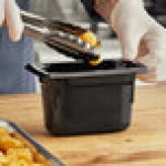 Vollrath 9094420 Super Pan® 1/9 Size Black High Heat Plastic Food Pan - 4