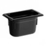Vollrath 9094420 Super Pan® 1/9 Size Black High Heat Plastic Food Pan - 4