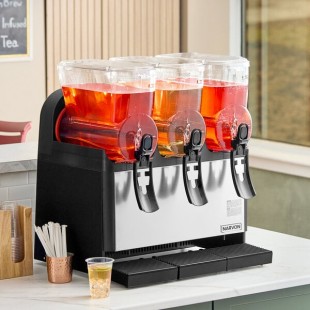 Narvon Triple 3 Gallon Bowl Refrigerated Beverage Dispenser - 115V