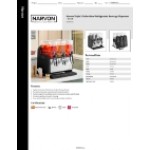 Narvon Triple 3 Gallon Bowl Refrigerated Beverage Dispenser - 115V Narvon Triple 3 Gallon Bowl Refrigerated Beverage Dispenser - 115V